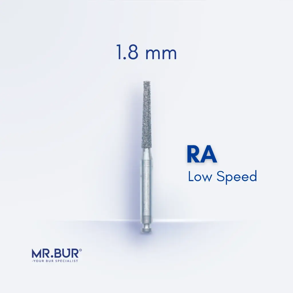RA DIAMOND BUR TAPER FLAT END