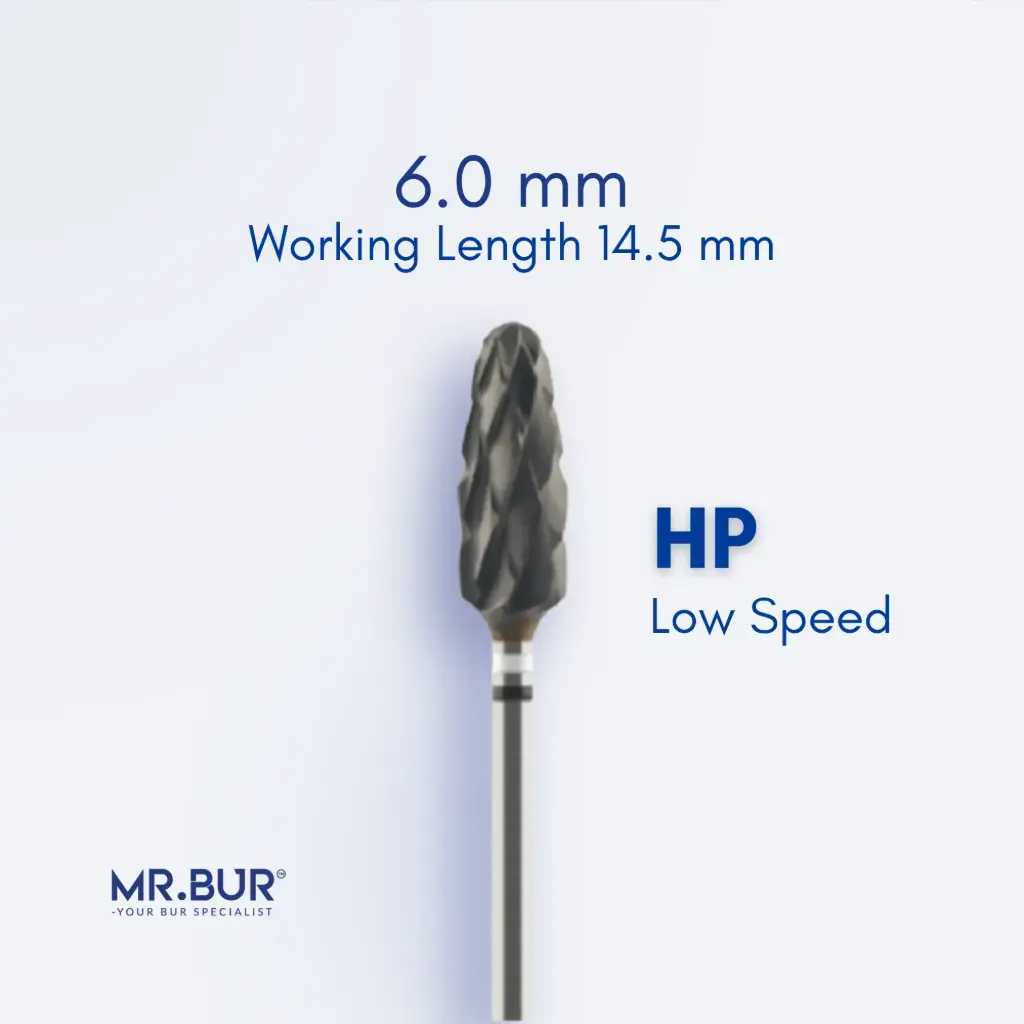 TUNGSTEN CARBIDE BUR FOR CVD COATING - CROSS CUT SUPER COARSE