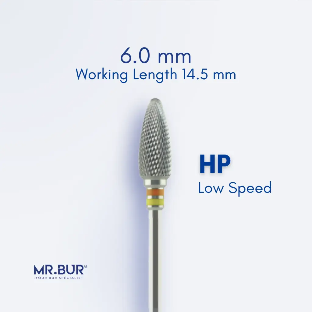 TUNGSTEN CARBIDE BUR FOR ACRYLIC RESIN - CROSS CUT FINE