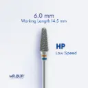 TUNGSTEN CARBIDE BUR FOR ACRYLIC RESIN - CROSS CUT STANDARD