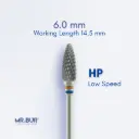 TUNGSTEN CARBIDE BUR FOR ACRYLIC RESIN - CROSS CUT STANDARD