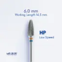 TUNGSTEN CARBIDE BUR FOR ACRYLIC RESIN - PLAIN CUT STANDARD