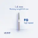 FG FINISHING CARBIDE CYLINDER ROUND END - CF141UF.314.014 