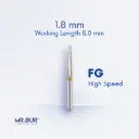 FG DIAMOND TAPER ROUND END - 850EF FG.018