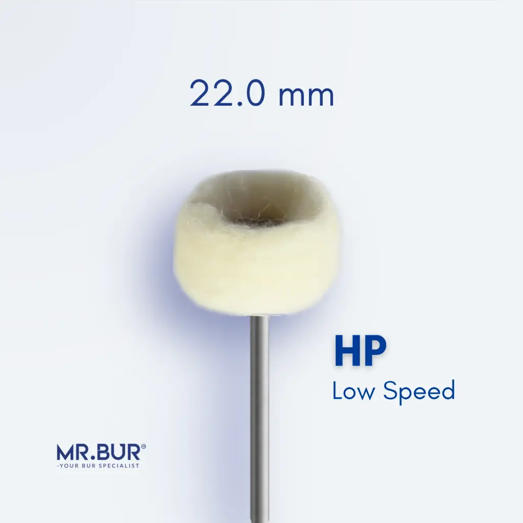 LAB POLISHING BRUSH WHEEL SHAPE (WHITE/CASHMERE)