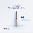 FG DIAMOND TAPER FLAT END FINE
