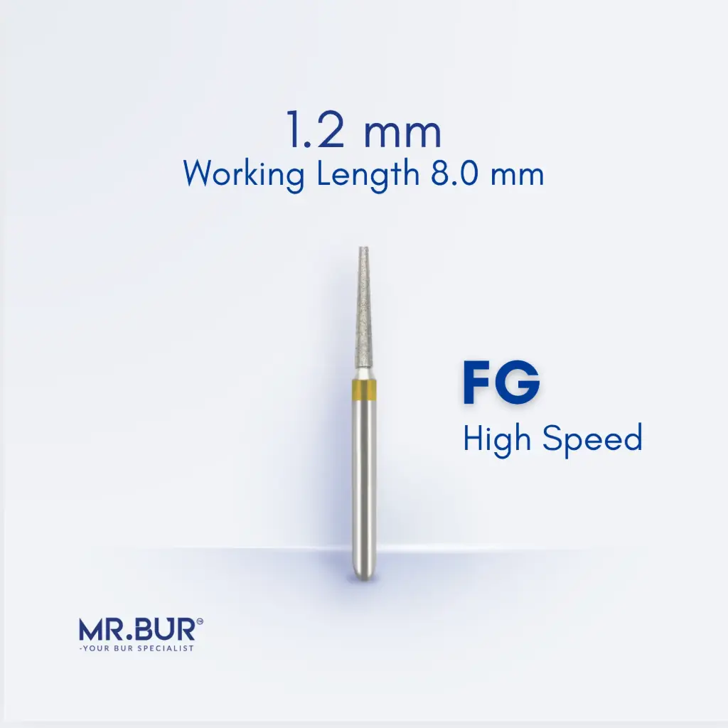 FG DIAMOND TAPER FLAT END SUPER FINE
