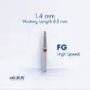 FG DIAMOND TAPER ROUND END FINE