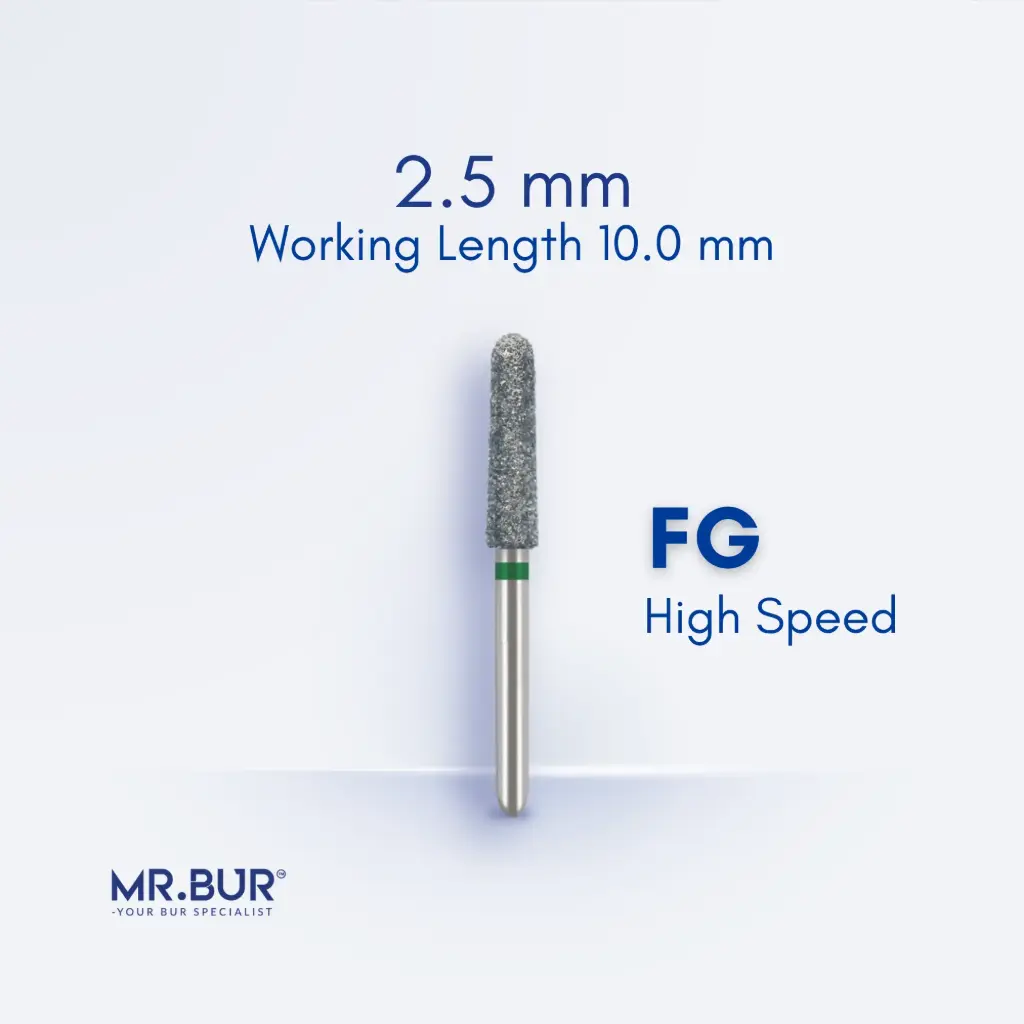 FG DIAMOND TAPER ROUND END 