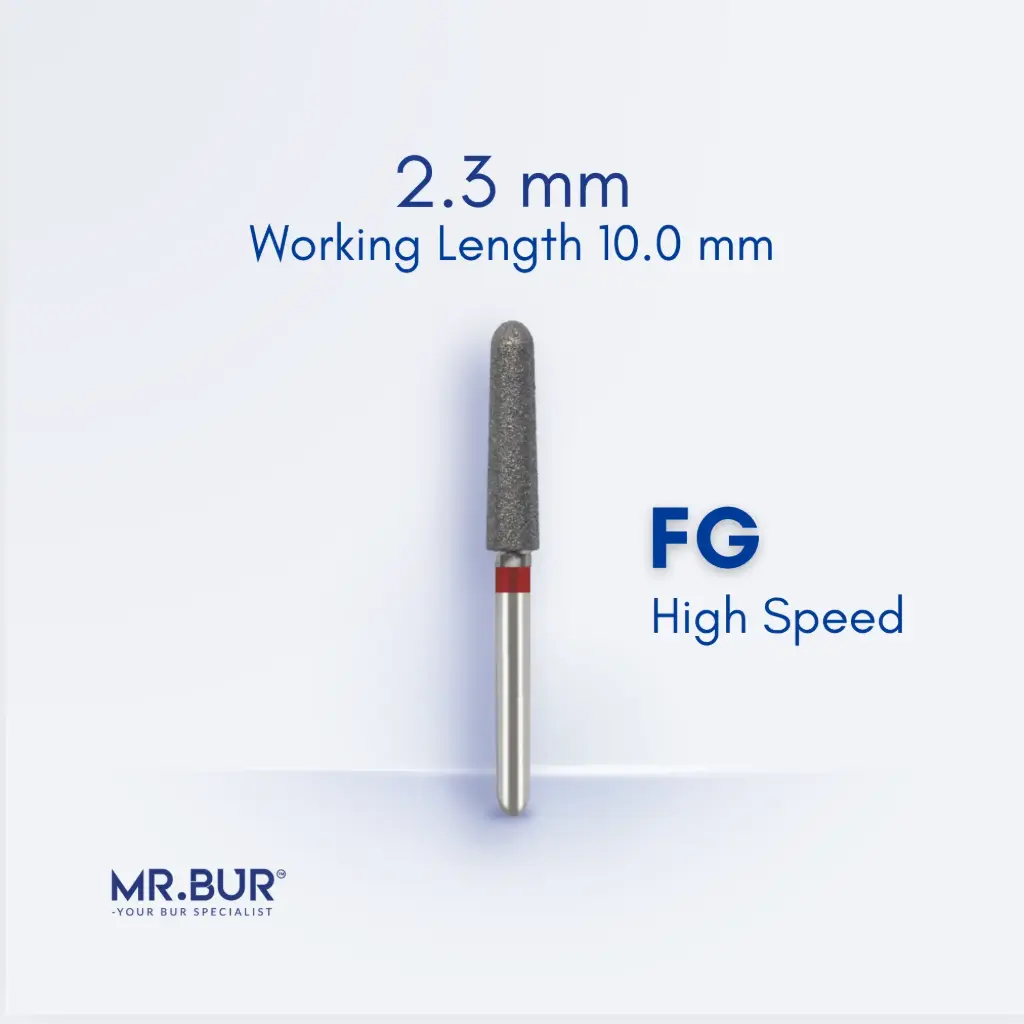 FG DIAMOND TAPER ROUND END FINE