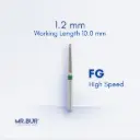 FG DIAMOND TAPER ROUND END
