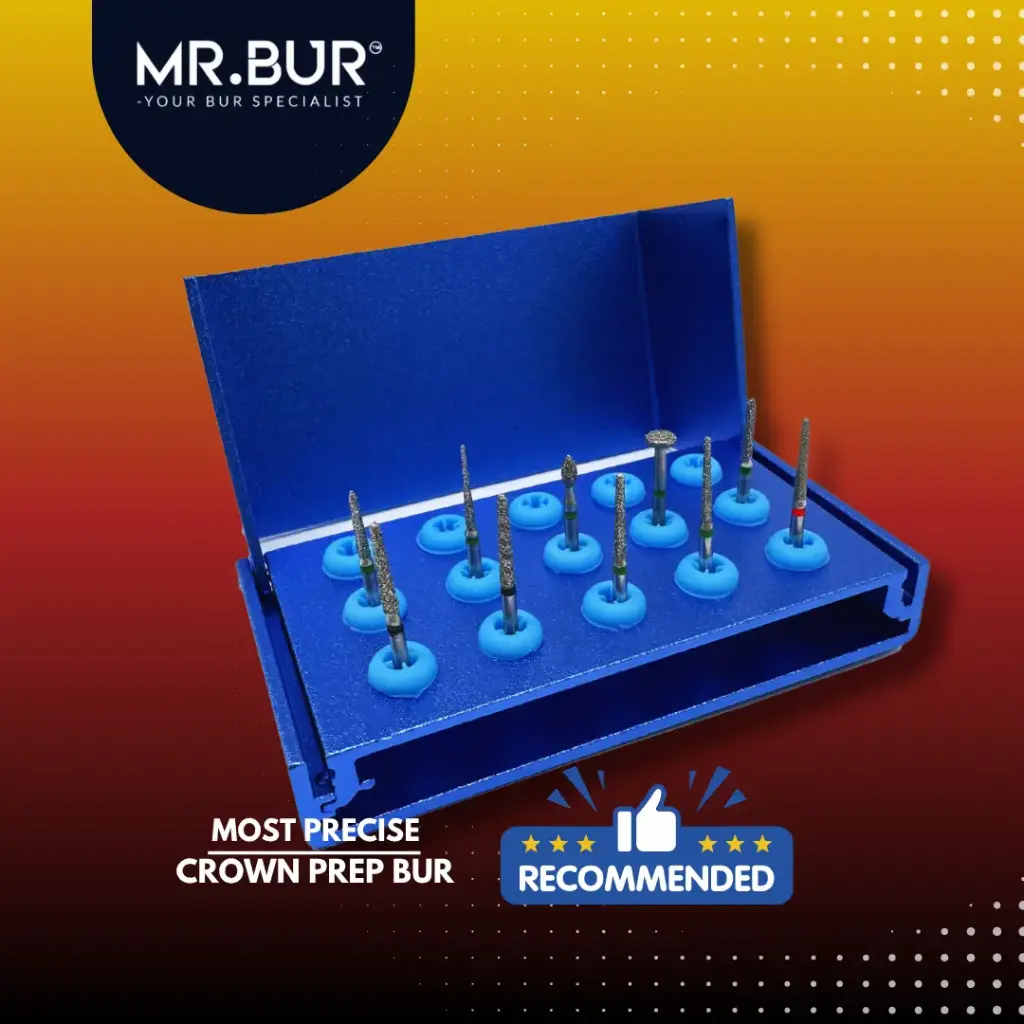 SPECIALTY DENTAL BUR KIT - CROWN & BRIDGE PREPARATION KIT FG 